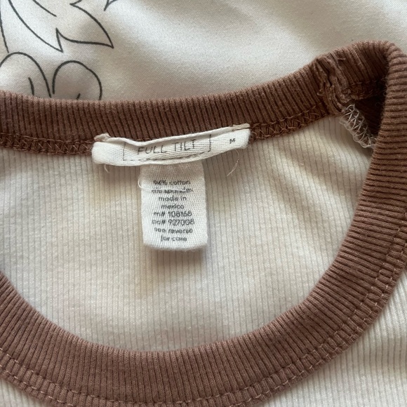 White and Brown Butterfly Baby Tee 🦋 - Picture 5 of 5